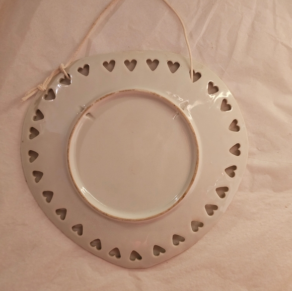Vintage Heart Plate I Am A Half Fast Cook Reticulated Hearts Japan Made - Picture 3 of 5